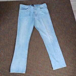 Diamond Supply Co Relaxed Button Fly Blue Jeans Straight Leg Men's Size 38x34